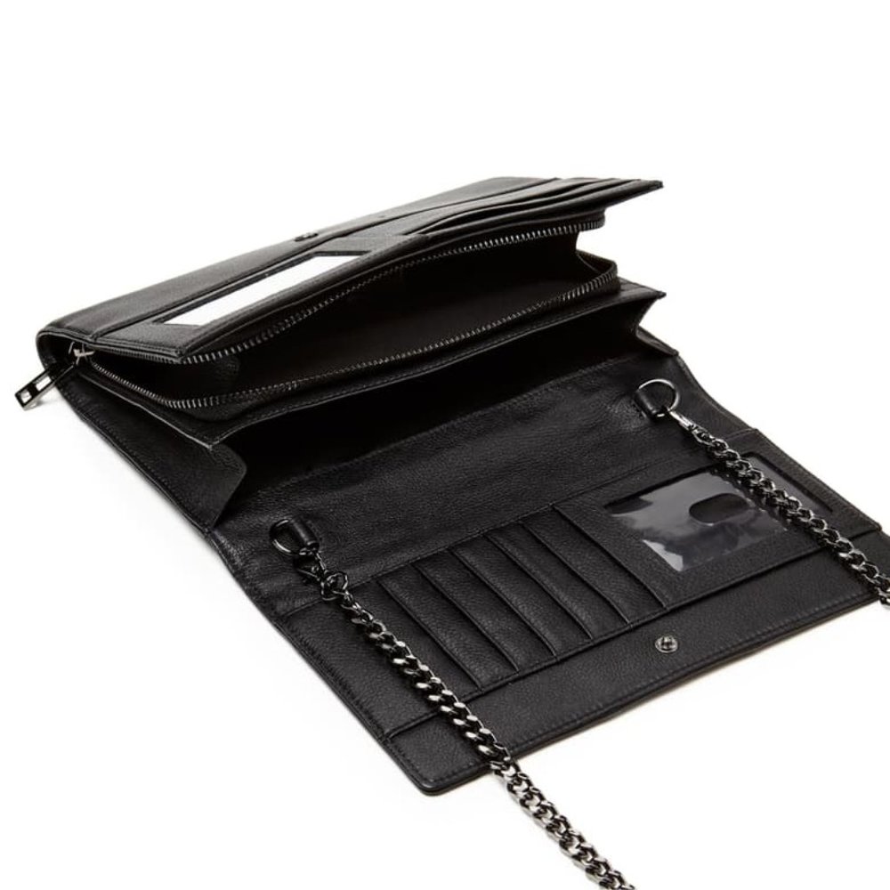 Botkier Moto Chain Wallet With Strap - Picture 2 of 7